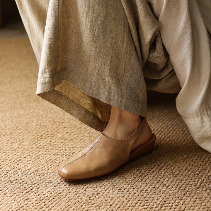 Svella Genuine Leather Slingbacks