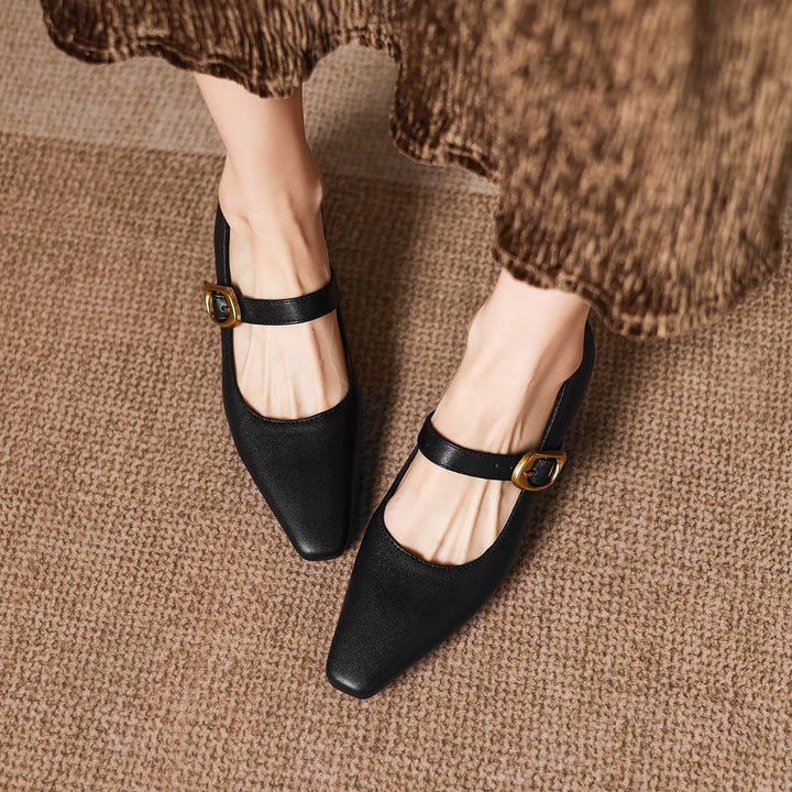 Kelly Genuine Leather Mary Jane Pumps