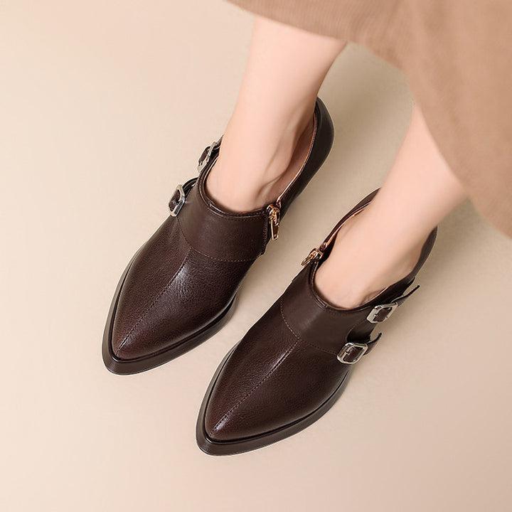 Nyrix Genuine Leather Heels