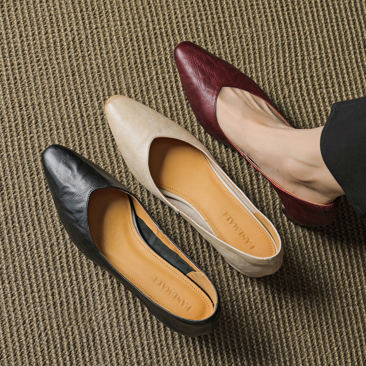 Vena Genuine Leather Heel Pumps