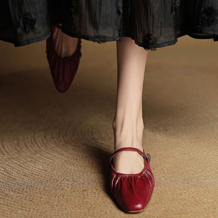 Zella Genuine Leather Mules