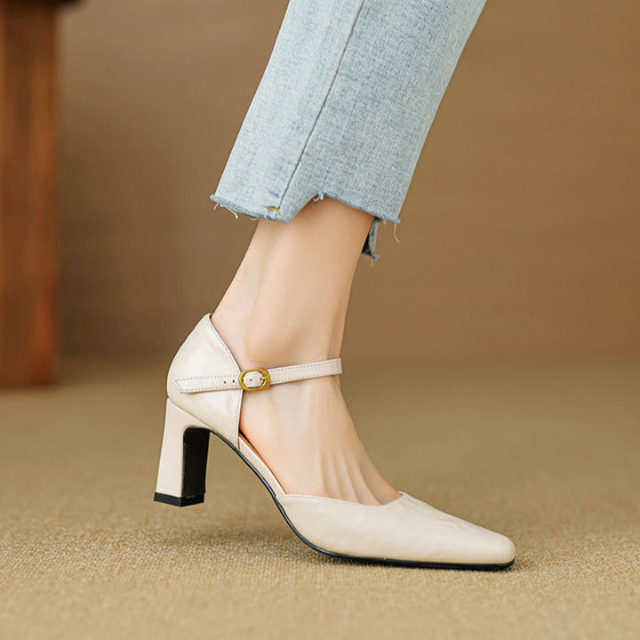 Amaris Genuine Leather Heels