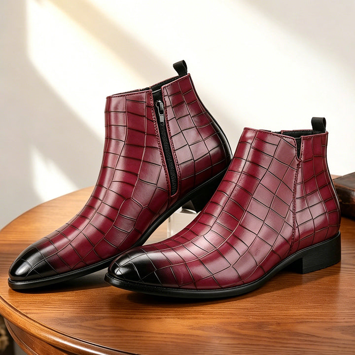 Elver Genuine Leather Chelsea Boots