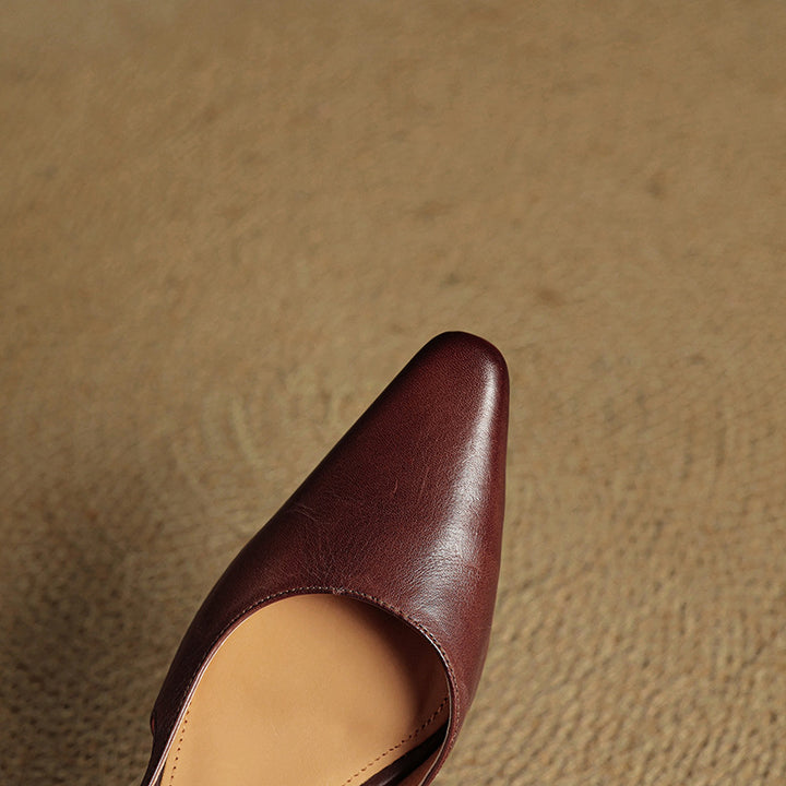 Elle Genuine Leather Heels
