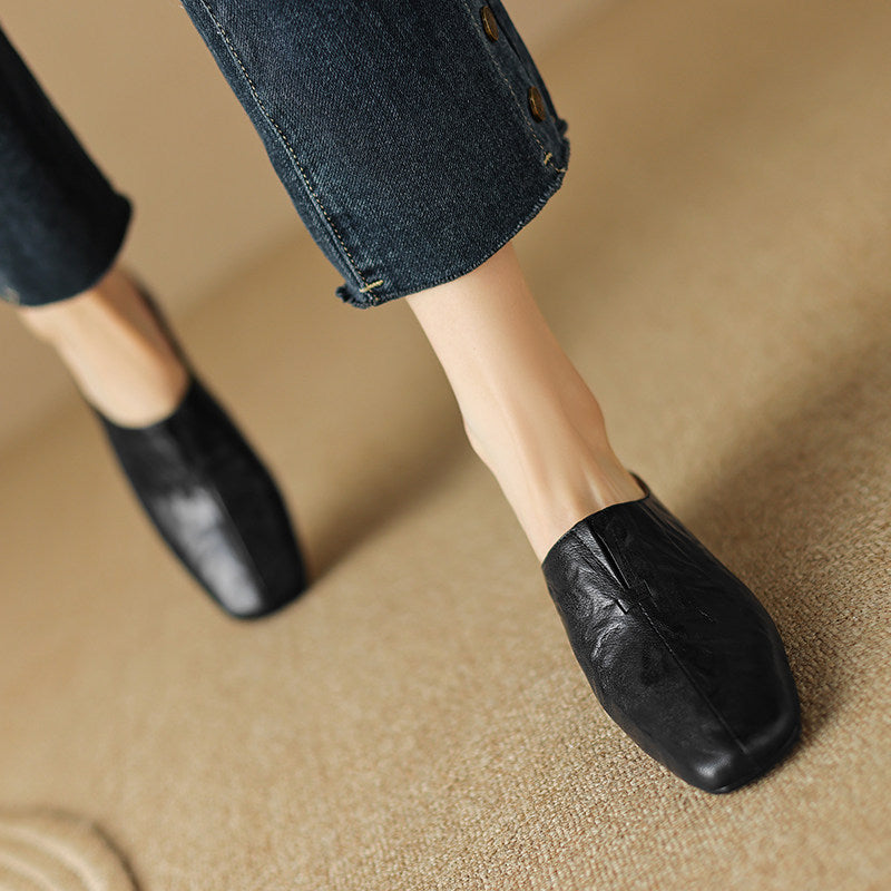 Pela Genuine Leather Mules