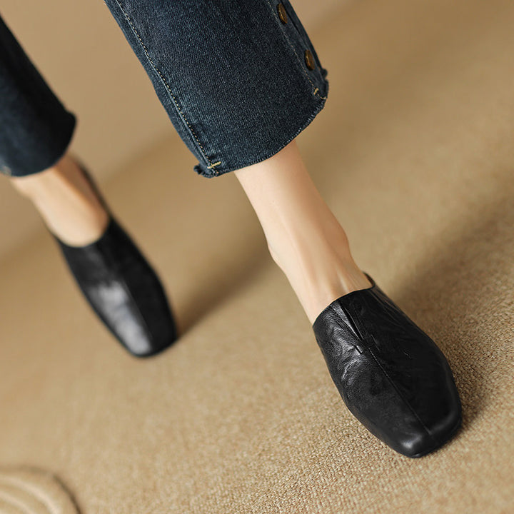 Pela Genuine Leather Mules