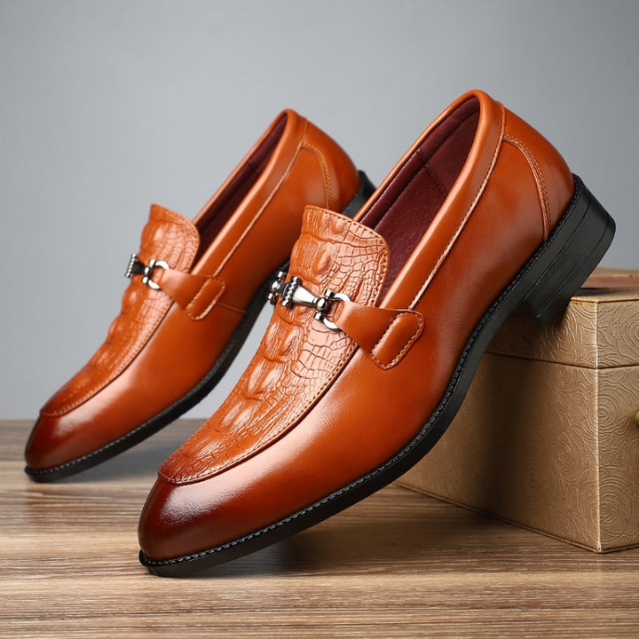 Rovian Polished Leather Bit Loafers