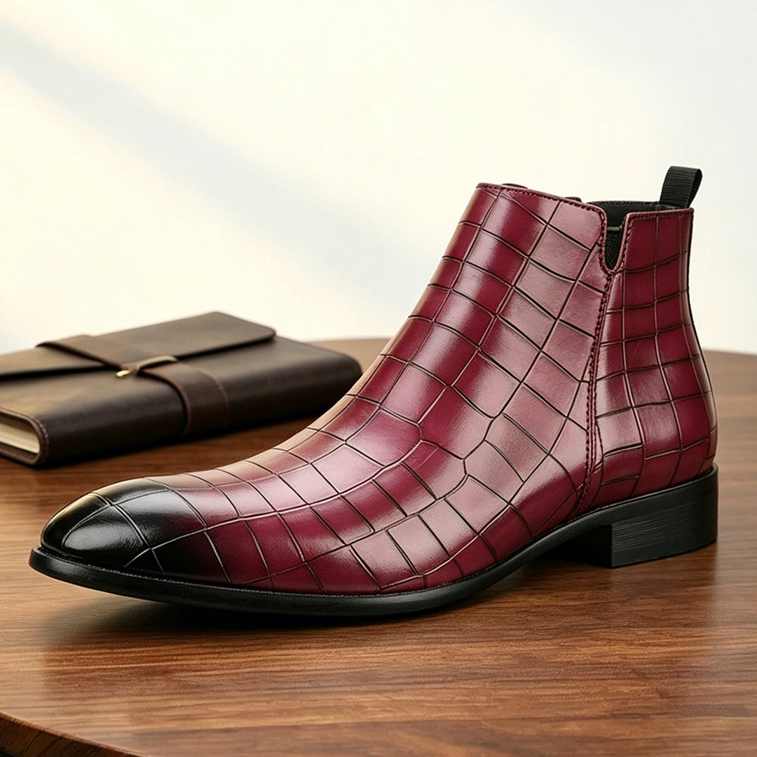 Elver Genuine Leather Chelsea Boots