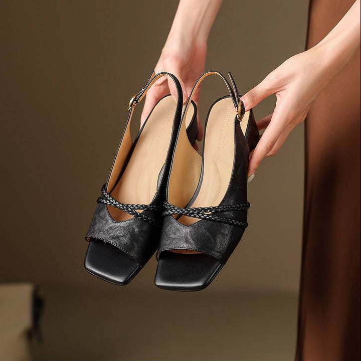 Emilia Genuine Leather Slingback Sandals