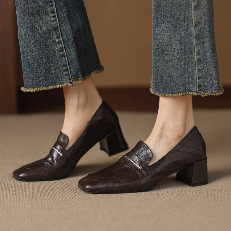 Zale Genuine Leather Heel