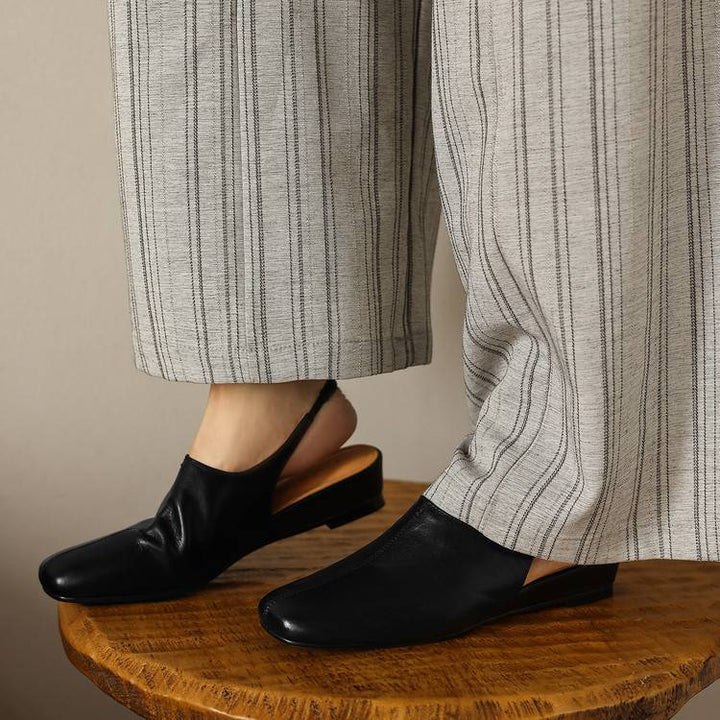 Svella Genuine Leather Slingbacks