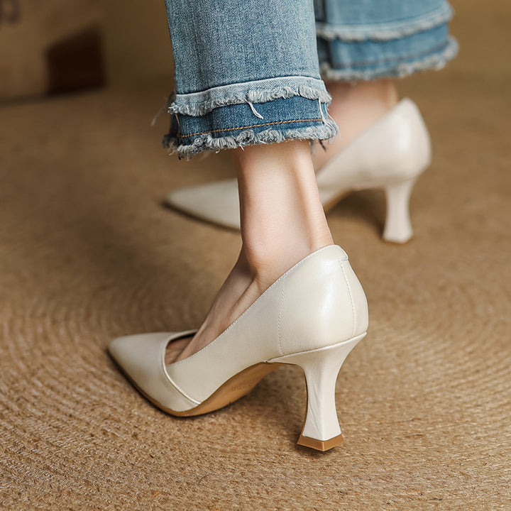 Zyne Genuine Leather Heels