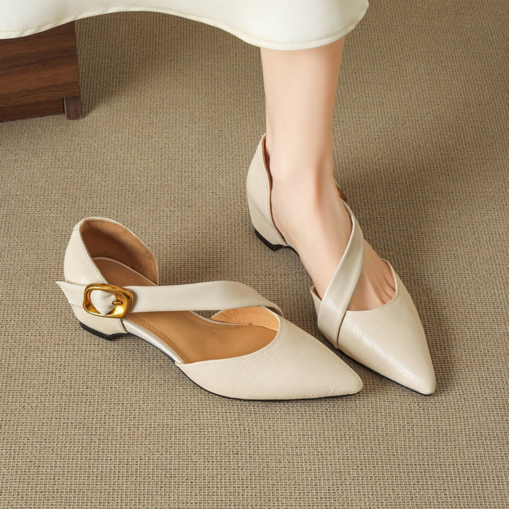 Viera Premium Leather Pointed Toe Pumps