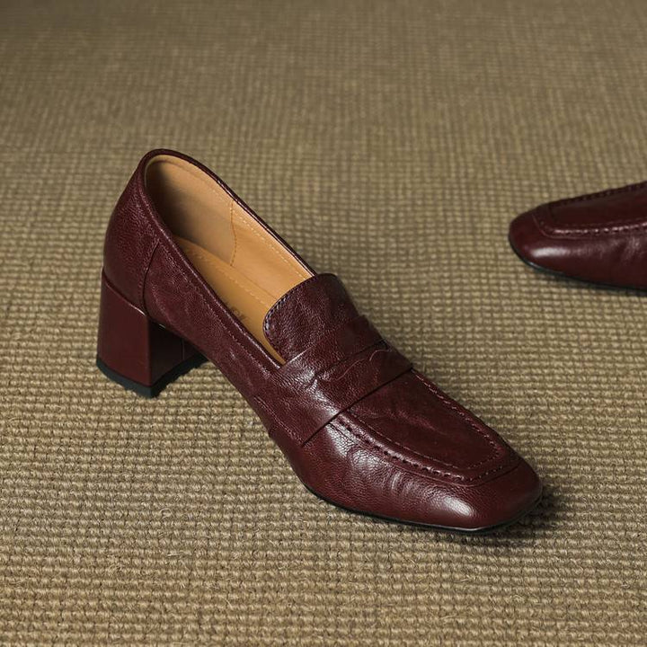 Sora Genuine Leather Heels
