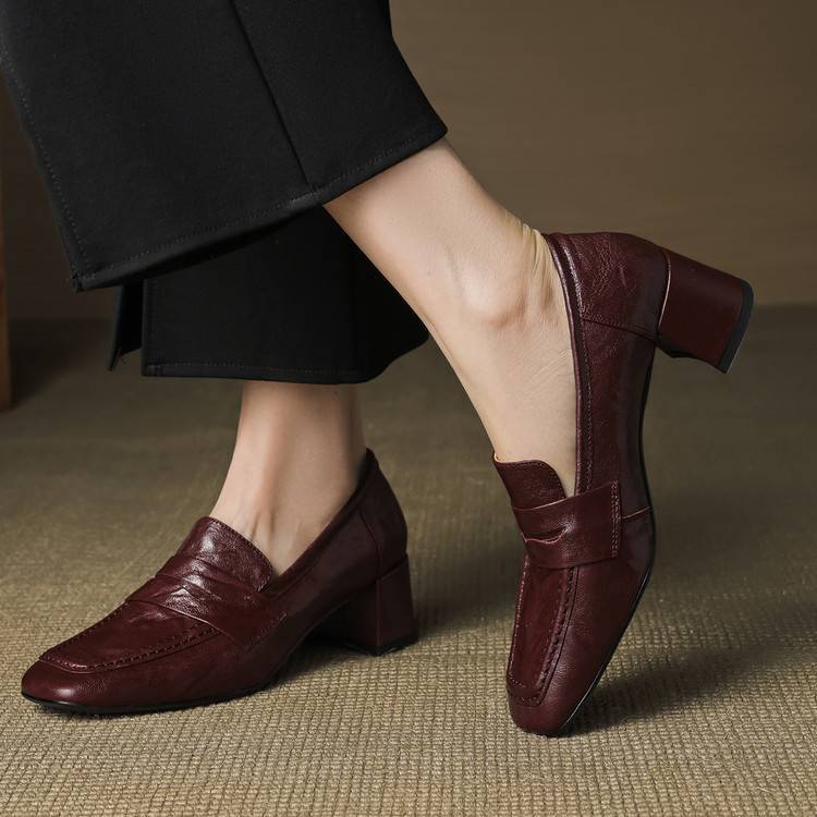 Sora Genuine Leather Heels