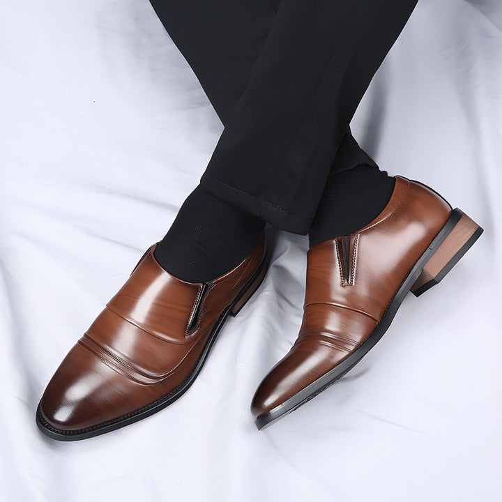 Denvor Textured Leather Dress Shoes