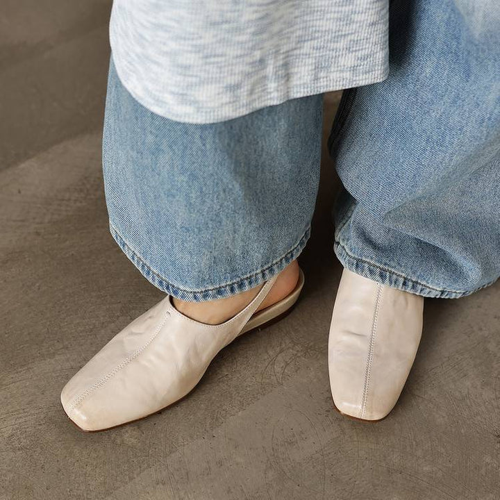 Svella Genuine Leather Slingbacks
