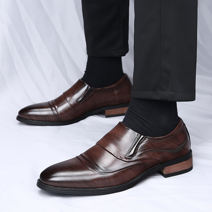 Denvor Textured Leather Dress Shoes