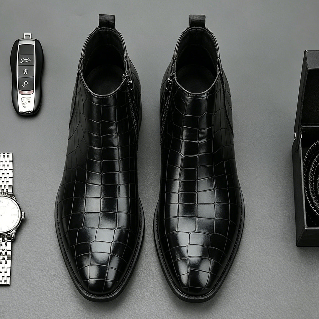 Elver Genuine Leather Chelsea Boots