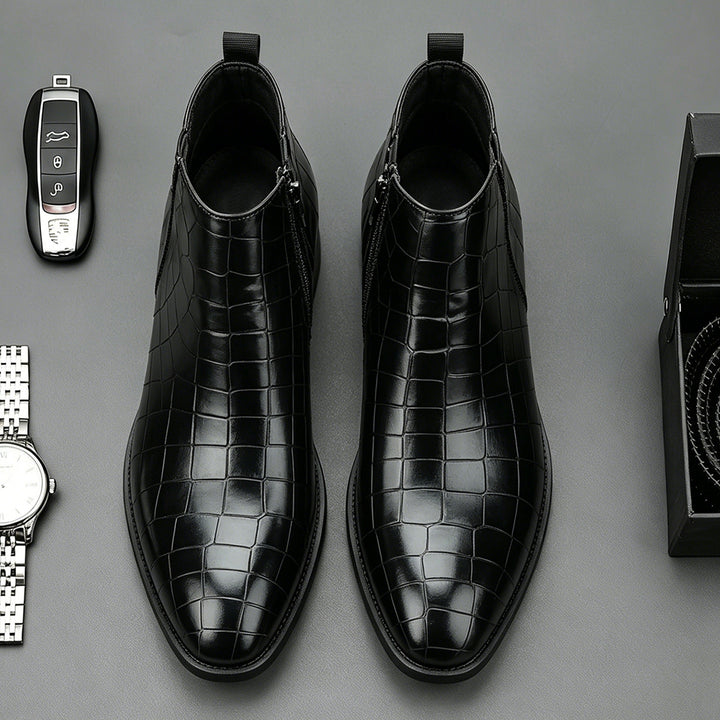 Elver Genuine Leather Chelsea Boots