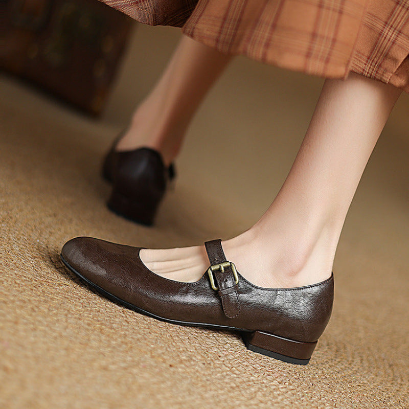 Elva Genuine Leather Shoes