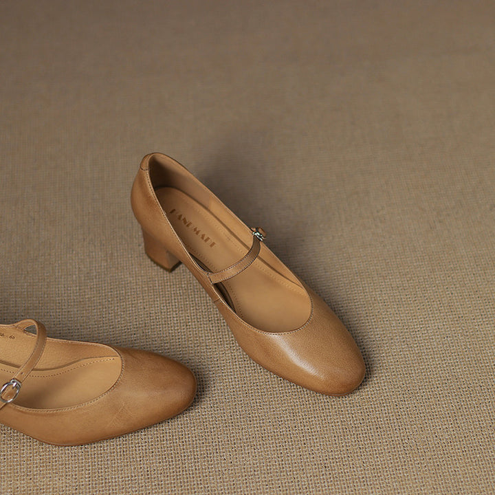 Cadrel Genuine Leather Pumps