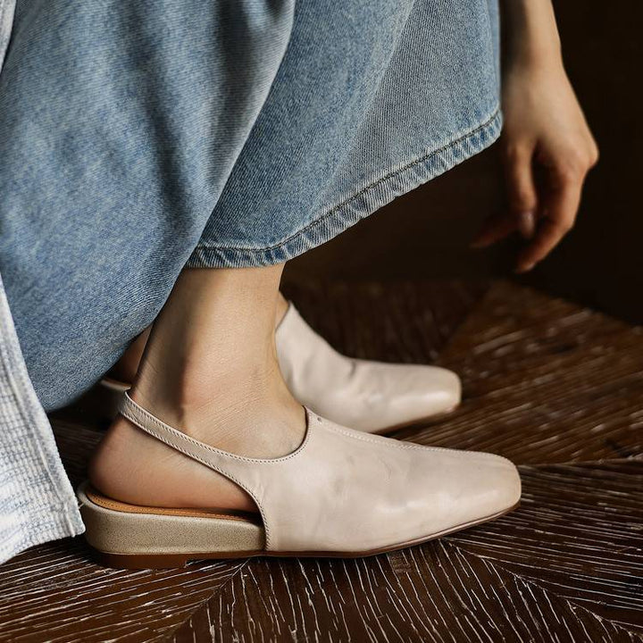 Svella Genuine Leather Slingbacks