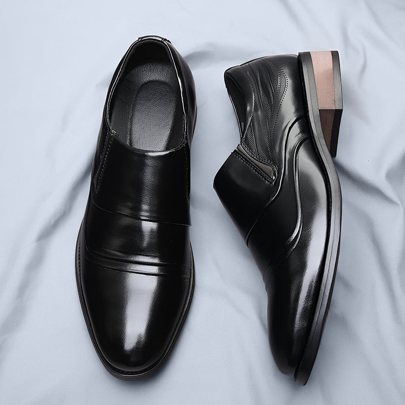 Denvor Textured Leather Dress Shoes