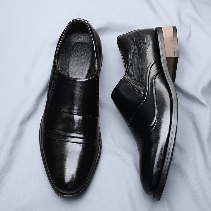 Denvor Textured Leather Dress Shoes