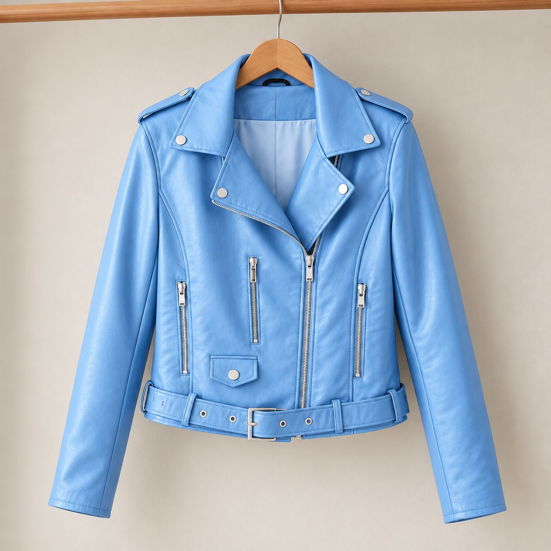 Taliah Leather Moto Jacket