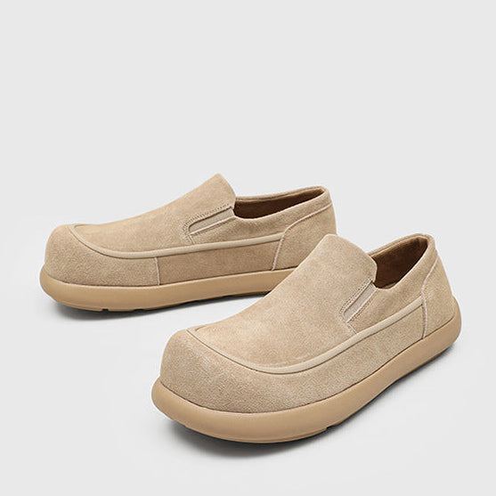 Milo Cowhide Slip-On Suede Shoes