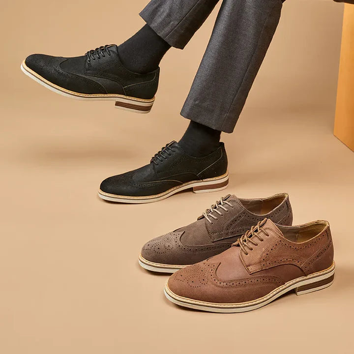 Zaviar Genuine Leather Shoes