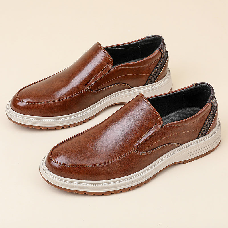 Daren Polished Leather Slip-On Shoes