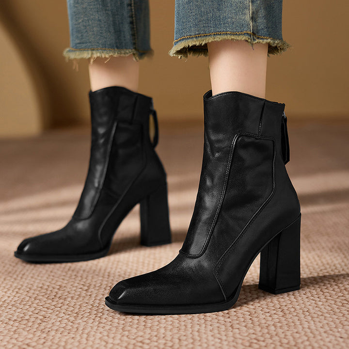 Siren Genuine Leather Ankle Boots
