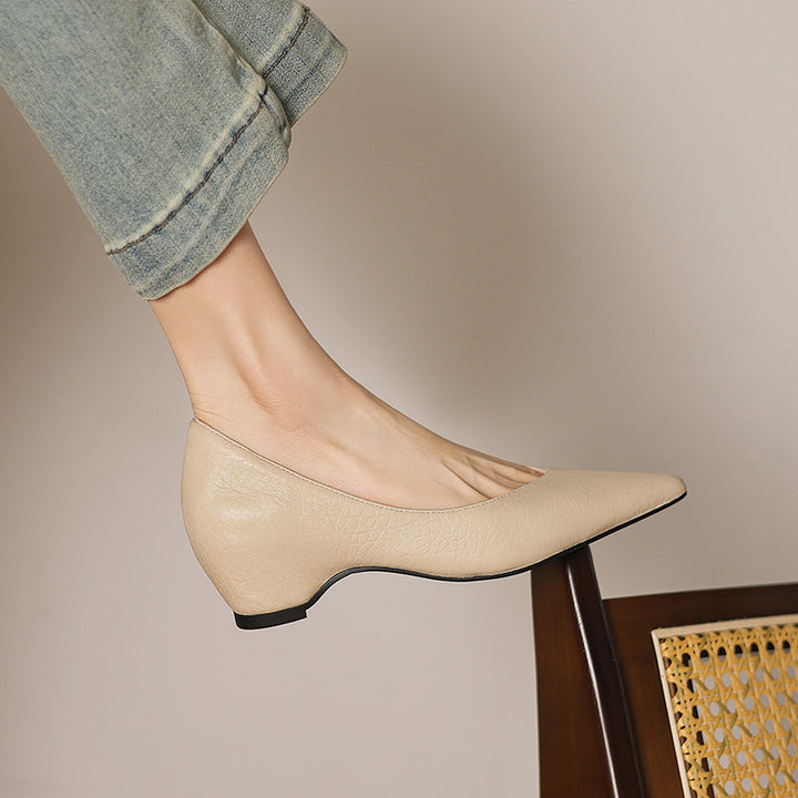 Mavi Genuine Leather Pointed-Toe Heels
