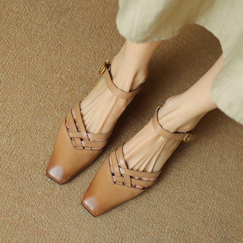 Marisol Genuine Leather Heels