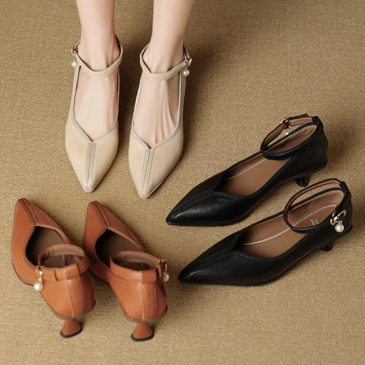 Bellara Genuine Leather Heels