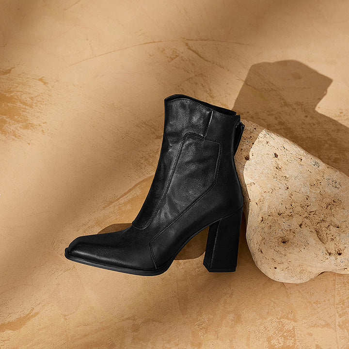 Siren Genuine Leather Ankle Boots
