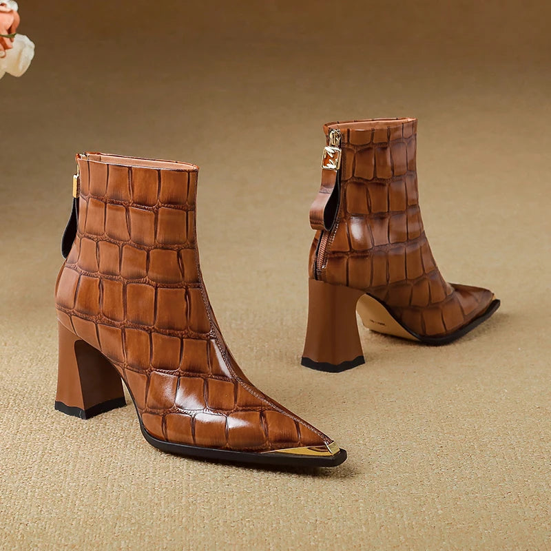 Nysa Genuine Leather Boots