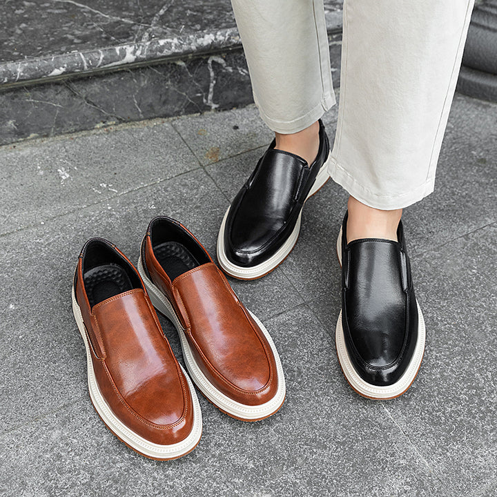 Daren Polished Leather Slip-On Shoes