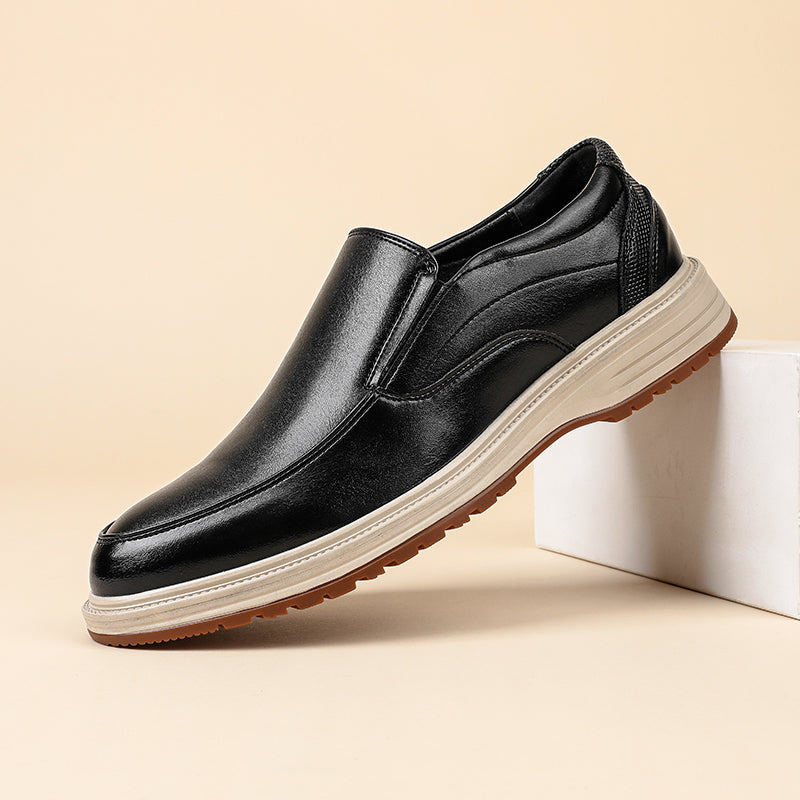 Daren Polished Leather Slip-On Shoes