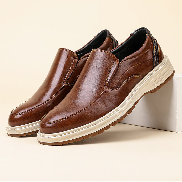 Daren Polished Leather Slip-On Shoes