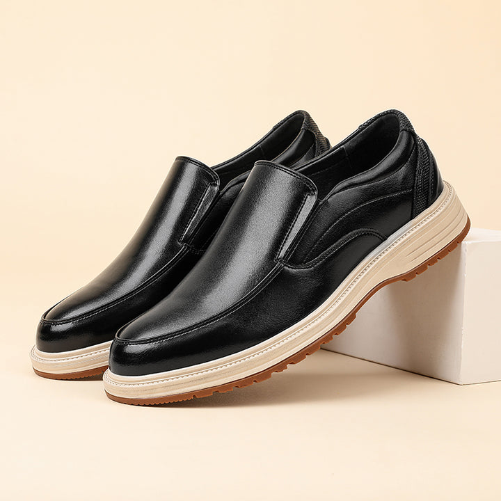 Daren Polished Leather Slip-On Shoes