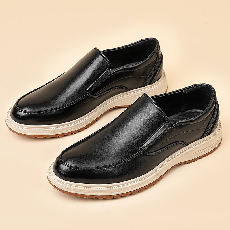 Daren Polished Leather Slip-On Shoes