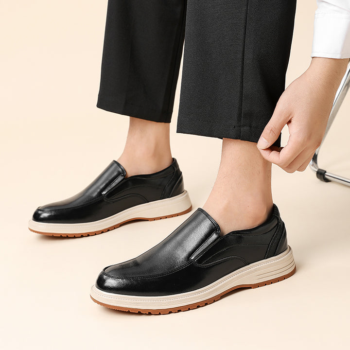 Daren Polished Leather Slip-On Shoes
