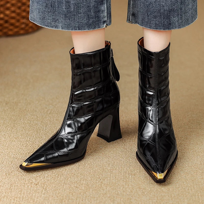Nysa Genuine Leather Boots
