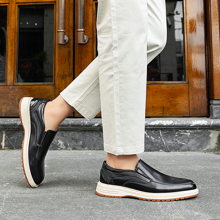 Daren Polished Leather Slip-On Shoes