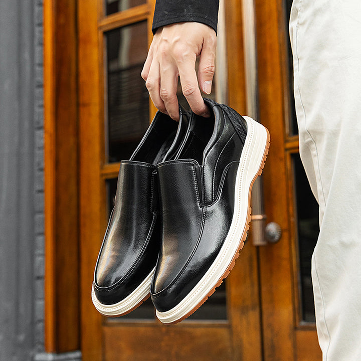 Daren Polished Leather Slip-On Shoes
