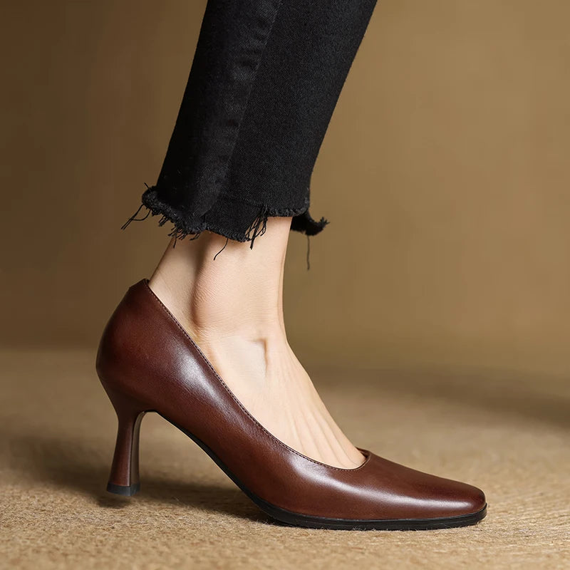 Diara Genuine Leather Heels