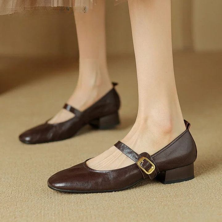 Bruna Genuine Leather Pumps